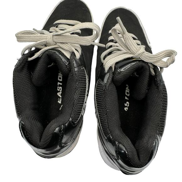 Easton Elite Mid-Top Baseball Cleats, Size 9.5, Black & White Athletic Shoes - Picture 8 of 9